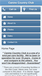 Mobile Screenshot of caninecountryclub-me.com