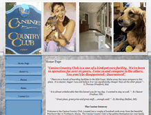 Tablet Screenshot of caninecountryclub-me.com